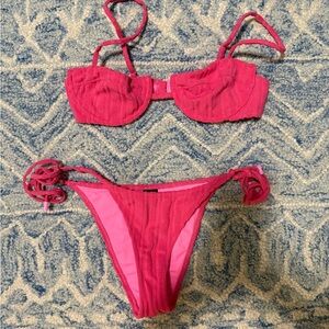 Pink triangl bikini